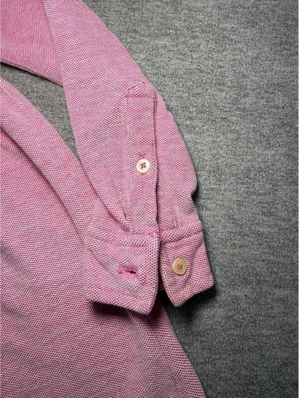 Ralph Lauren Toddler Girls Knit Dress-Pink/Long sleeve/4T/Preppy/Button Down